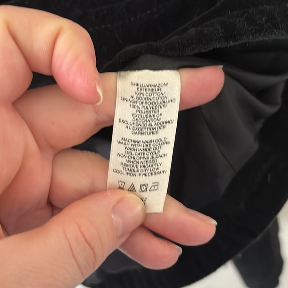 DKNY Black Velour Cropped Jacket - Picture 4 of 7